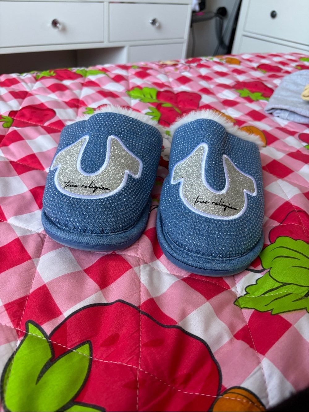 True Religion Rhinestone Slippers - Picture 4 of 12